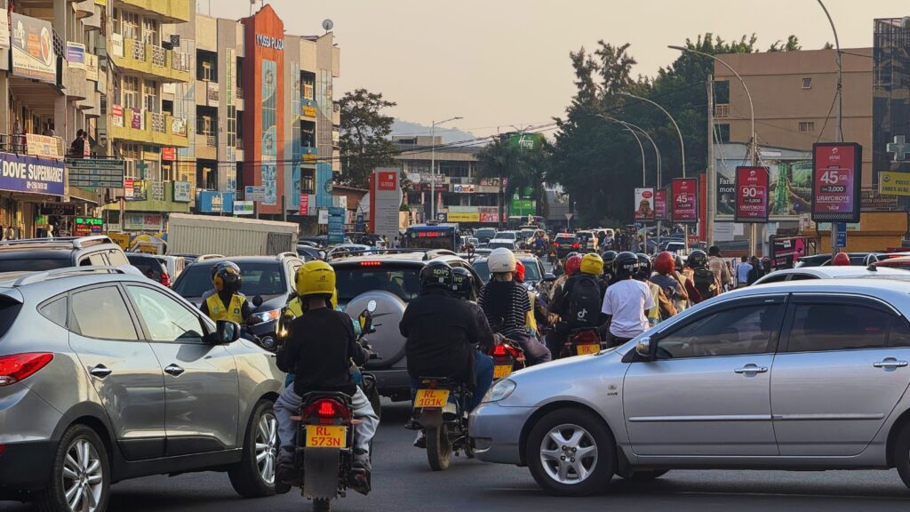 Street traffic in Kigali, Rwanda